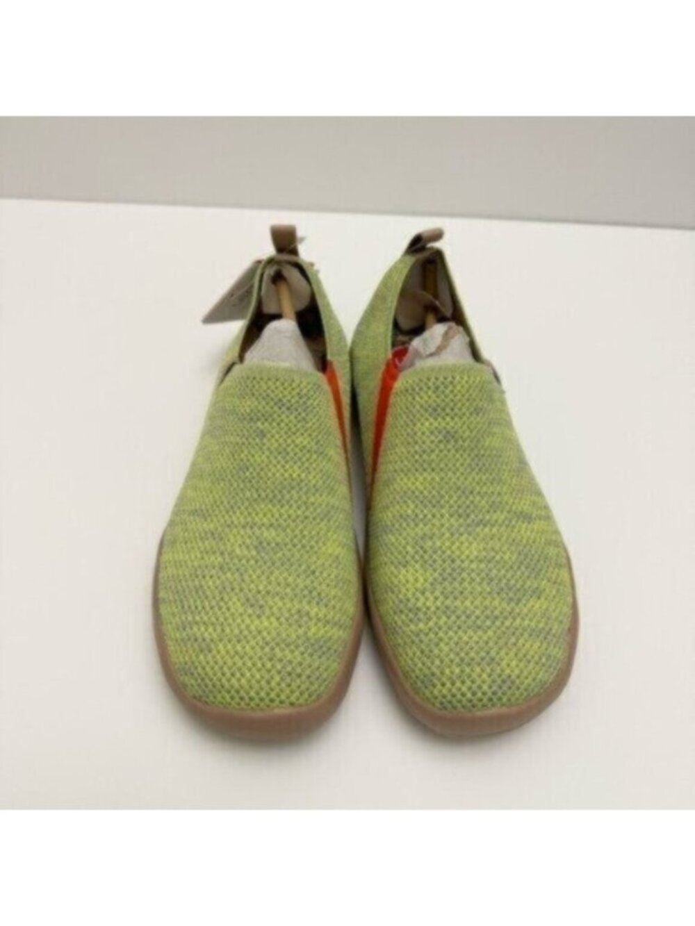 UIN Womens Size 6.5 Slip On Shoes Knitted Upper Toledo Daiquiri Green